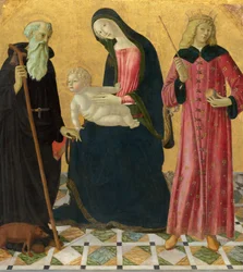 Madonna mit Kind und den Heiligen Antonius Abt und Sigismund