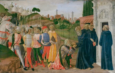 Szene aus dem Leben des Heiligen Bernhardin