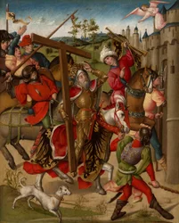 Kaiser Heraklius der Eintritt nach Jerusalem verweigert
