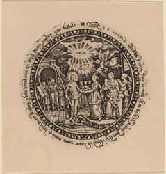 Triumphierender Christus mit Propheten und Heiligen