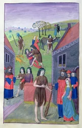 Herkules kämpft gegen Achelous und packt den Stier bei den Hörnern, 1479