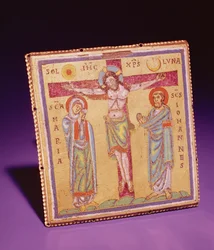 Plakette mit der Kreuzigung, ca. 1150-75