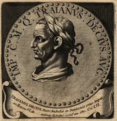 Porträt des römischen Kaisers Decius.
