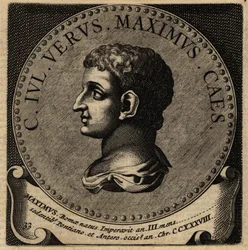 Porträt des römischen Kaisers Gaius Iulius Verus Maximus