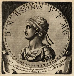 Porträt des römischen Kaisers Justin II.