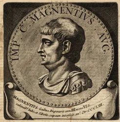 Porträt des römischen Kaisers Magnentius