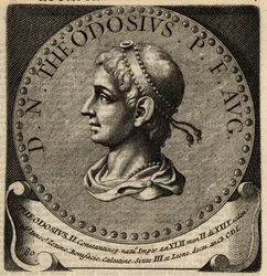 Porträt des römischen Kaisers Theodosius II.