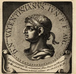 Porträt des römischen Kaisers Valentinian II.