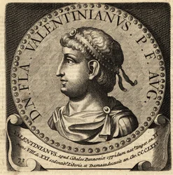 Porträt des römischen Kaisers Valentinian I.
