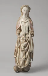 Heilige Katharina von Alexandria von Meester van Koudewater, ca. 1470 (Walnuss)