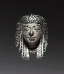 Bronzeaufsatz von einem "Shawabty-Bündel": Kopf, späte 18. bis 19. Dynastie, ca. 1336-1256 v. Chr.