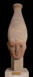 Pharaokopf mit der weißen Krone von Oberägypten, ca. 1400 v. Chr.