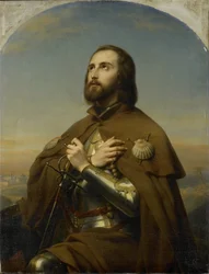 Eberhard (1445-96), Herzog von Württemberg, als Pilger im Heiligen Land