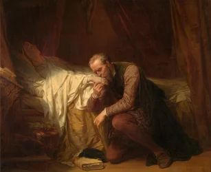 Der Künstler Michelangelo am Sterbebett von Vittoria Colonna