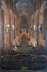Eröffnungssitzung des Konzils von Trient 1545 (Detail)