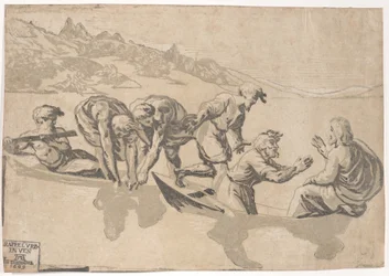 Der wunderbare Fischfang, 1540-1550 neu veröffentlicht 1609