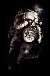 Kosmische Erde des Astronauten