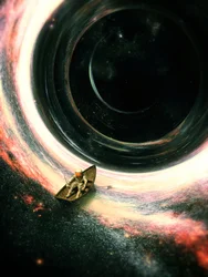 Kosmische Reise des Astronauten