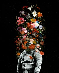 Blühender Astronaut