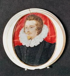 Porträt eines Herrn mit Bart und Halskrause, ca. 1590