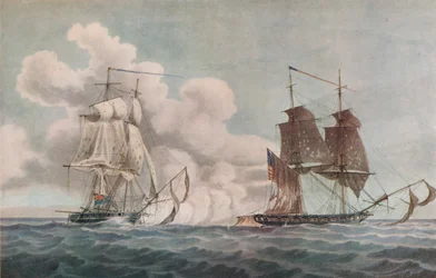 Postschiff und Freibeuter, ca. 1819