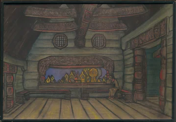 Yaroslavnas Turmzimmer, Dekor für Borodins Oper "Fürst Igor", 1914