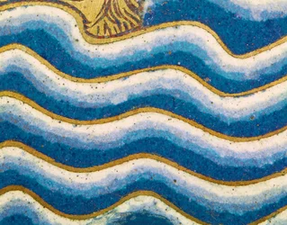 Wellen der Sintflut, vom Panel Arche Noah des Verduner Altars