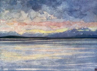 Norwegen: Berge und Fjord gegenüber Molde