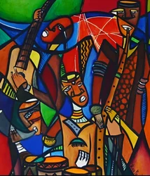 Lebhafte Jazzband