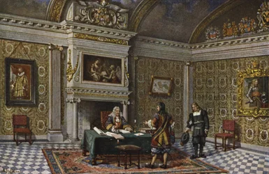 Innenraum des Rijnlandisch Huis, Leiden, Niederlande