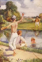 Ich habe einige von euch jungen Herren gerade hier drüben angeln gesehen