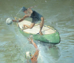 Ballerina auf einem Boot, 2021