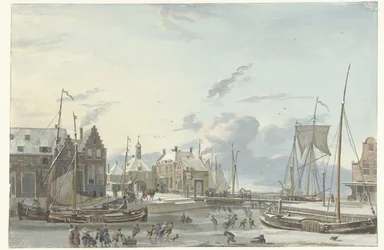 Winteransicht in Harlingen