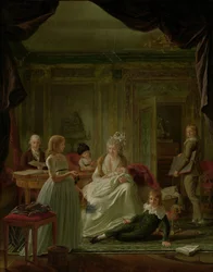 Porträt von Aernout van Beeftingh, seiner Frau Jacoba Maria Boon und ihren Kindern