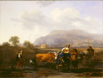 Reisende Bauern (Der Abend)
