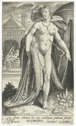Lucretia mit Dolch an ihrer Brust