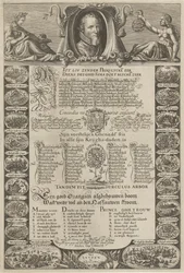 Allegorisches Porträt zu Ehren von Prinz Maurits, 1612
