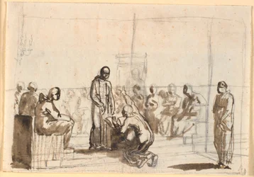 Galilei widerruft seine "Irrtümer" vor dem Mönchsgericht