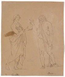 Pamphilus und Davus im Gespräch