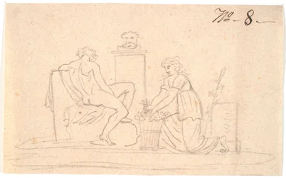 Szene mit zwei Figuren