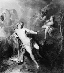 Apollo, vom Pfeil der Liebe durchbohrt