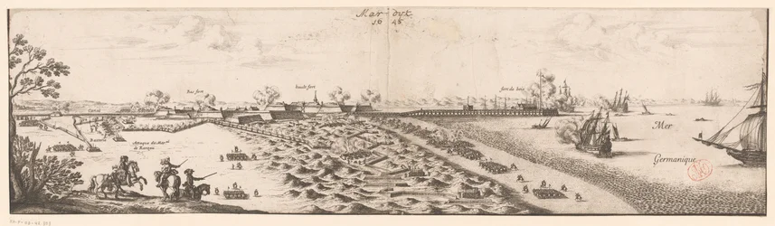 Stadtplan von Mardijk, 1645