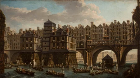 Matrosen beim Turnier zwischen der Pont Notre Dame und der Pont-Au-Change, Paris