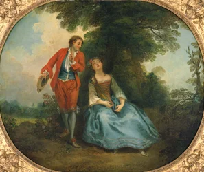 Schlafende Schäferin, um 1730