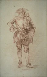 Stehender Herr