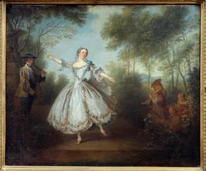 Die Tänzerin Marie Anne Cuppi (1710-1770) genannt die tanzende Camargo