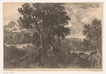 Berglandschaft mit Bäumen