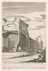 Ruine eines Aquädukts in Rom