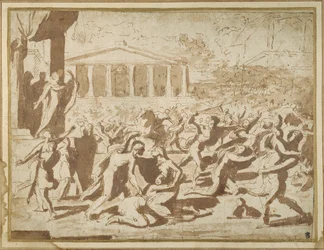 Studie zur Entführung der Sabinerinnen, ca. 1633