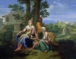 Die Heilige Familie mit den Heiligen Johannes, Elisabeth und dem kleinen Johannes dem Täufer